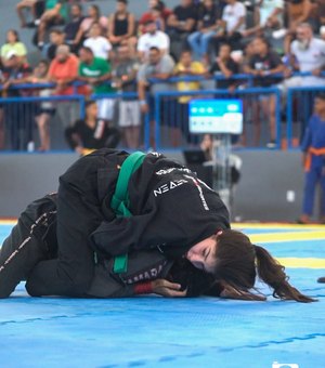 Campeã sul-americana de jiu-jitsu, alagoana de 14 anos almeja brilhar na Europa