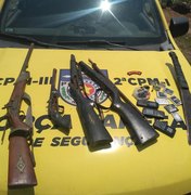 Homem é preso por posse de armas de fogo em Novo Lino