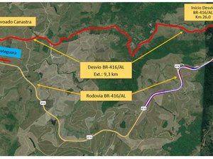 DNIT alerta para interdição total do tráfego na BR-416 a partir de terça-feira (21)