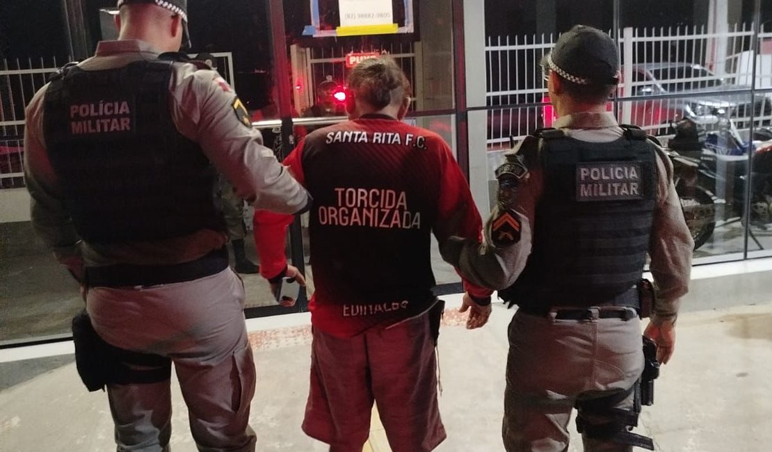 Homem é preso por agredir esposa com facão no município de Piranhas