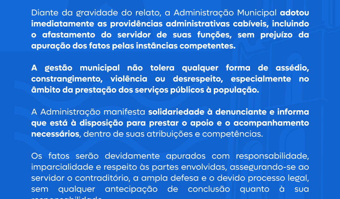 Motorista é afastado após denúncia de suposto assédio contra passageira