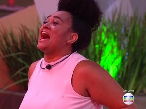 Rízia é a sétima líder do 'BBB19' e recebe recado da família ao vivo