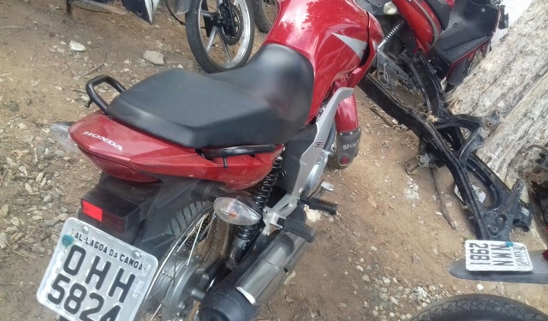 Populares encontram moto em plantação de macaxeira
