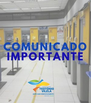  Banco do Brasil de Teotônio Vilela permanece fechado para atendimento ao público 