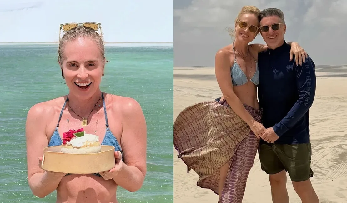 Angélica publica fotos de aniversário com direito a topless