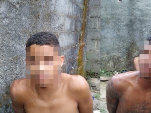 Dupla suspeita de assaltos é presa e arma e drogas são apreendidas pela PM