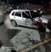 Duas pessoas ficam feridas em colisão entre carro e caminhão na AL-215, em Marechal Deodoro