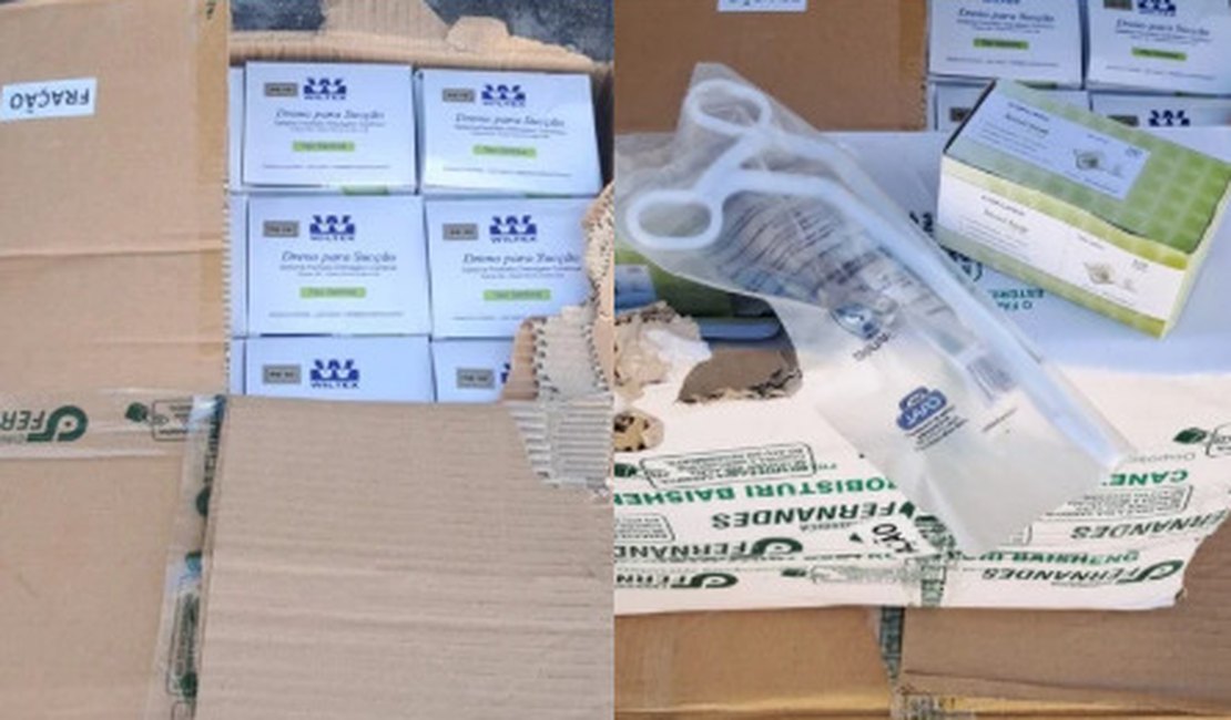 Polícia recupera carga de produtos hospitalares roubada e prende três suspeitos