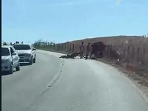 Motociclista morre depois de colidir em estacas de uma cerca no município de Traipu