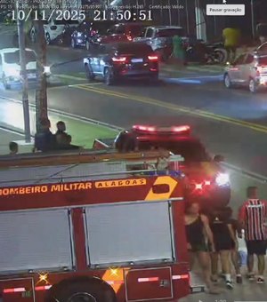 Videomonitoramento da SSP flagra socorro de homem que teve mal-súbito na Pajuçara