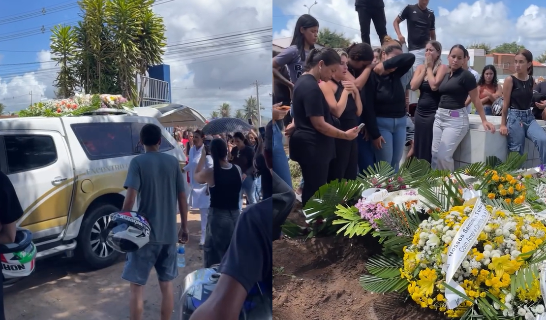 Comoção marca despedida de jovem com suspeita de dengue hemorrágica em Arapiraca