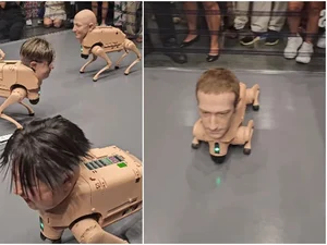Mark Zuckerberg, Elon Musk e mais viram cães-robôs em museu