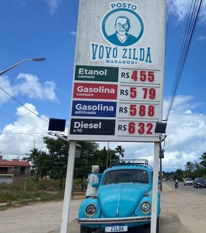 Preço mínimo do litro da gasolina em Maragogi custa R$ 5,79 em dezembro