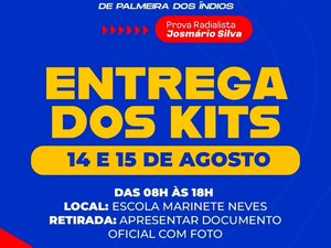 Atletas já podem retirar kits da 1ª Meia Maratona de Palmeira dos Índios