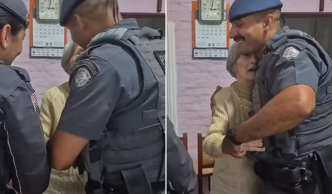 Idosa com Alzheimer reencontra policiais que salvaram sua vida
