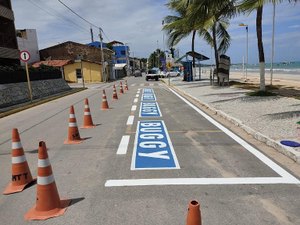 SMTT sinaliza estacionamentos de buggys na Orla de Maragogi