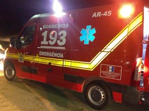 Jovem sofre queda de moto na AL-115, em Girau do Ponciano