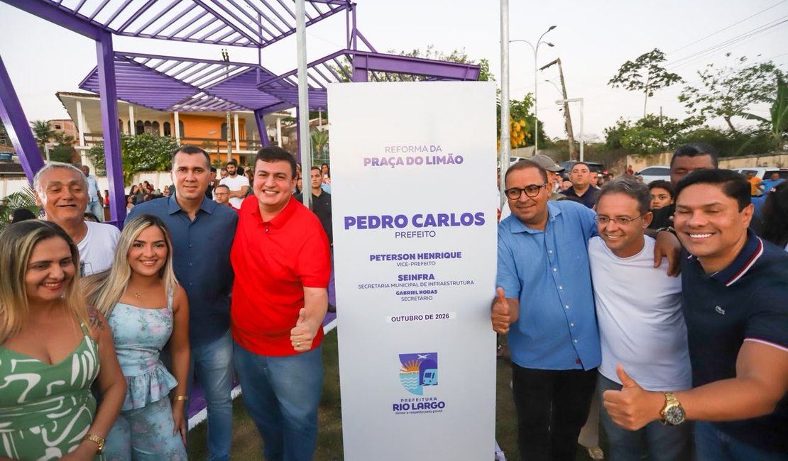 Prefeito entrega Praça do Limão revitalizada e resgata memória em Rio Largo
