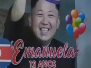 Fã de k-pop ganha festa temática de aniversário, é zoada pelo irmão com foto de ditador norte-coreano e imagens viralizam