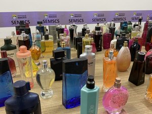 Fiscalização da prefeitura apreende perfumes falsificados no centro de Maceió