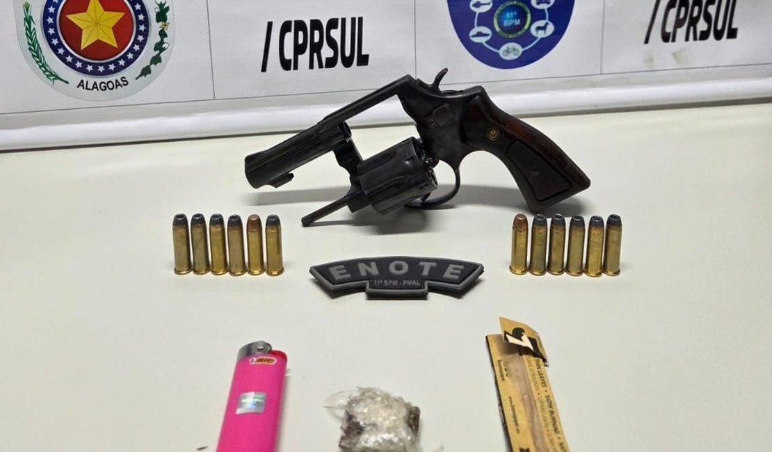 Homens são presos com drogas e arma de fogo em Porto Real do Colégio