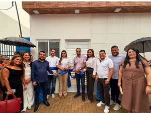 Prefeita de Novo Lino inaugura anexo da Escola Maria Angélica Dias