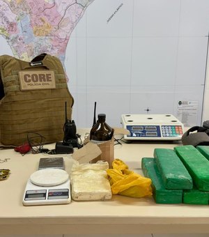 Operação contra homicídio prende suspeito e apreende drogas em Maceió