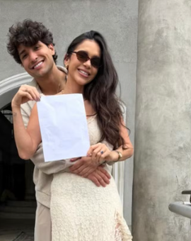 Ex-BBB Gizelly Bicalho celebra união com Cauê Fantin às escondidas