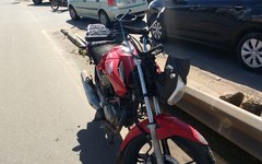 Moto envolvida no acidente em Arapiraca 