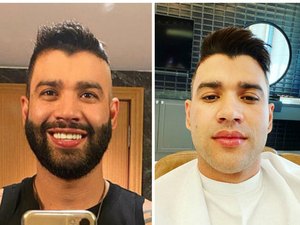 Gusttavo Lima raspa a barba e surpreende: 'Deixei de molho'