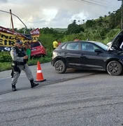 Gestante está entre as vítimas de acidente na AL-105, em Passo de Camaragibe