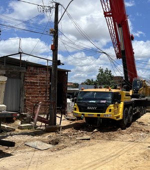 Obras da nova ponte que interliga os bairros Santa Lúcia e Antares avançam com nova etapa