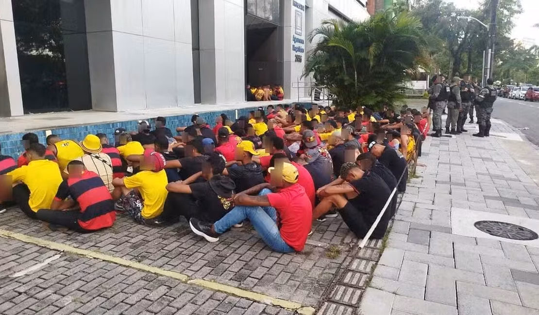 Sport Polícia prende 166 membros de organizada antes de Sport x Internacional