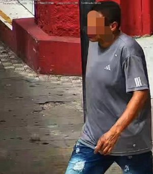 Foragido da Justiça por furto é preso após ser identificado por câmera no Centro de Maceió