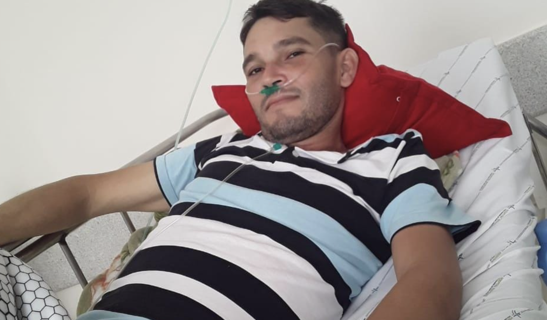 Arapiraquense internado com grave quadro pulmonar será transferido para Maceió