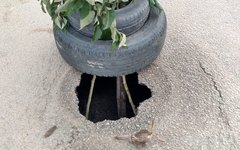 Porto Calvo: buraco na pista causa perigo na AL 105
