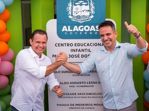 Em Capela, governador entrega creche, autoriza pavimentação e anuncia investimentos em saneamento