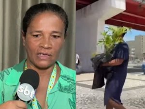 Mulher acusada de furtar planta no 'Renasce' explica que ganhou muda de trabalhador da obra