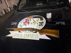 2º BPM prende suspeito de tráfico e posse ilegal de armas em União dos Palmares