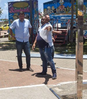 Vice-prefeito faz visita técnica ao mirante do Jacintinho, em Maceió