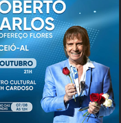 Roberto Carlos anuncia show em Maceió; ingressos estarão à venda a partir do dia 7