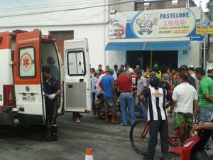 Acidente no Centro de Arapiraca deixa duas pessoas feridas