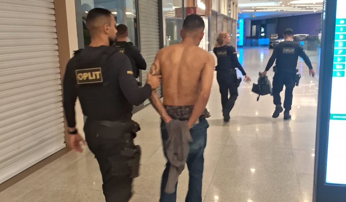 Suspeito de invadir duas lojas de shopping em Maceió é preso