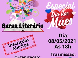 Acala promove sarau literário no Dia das Mães com transmissão no YouTube