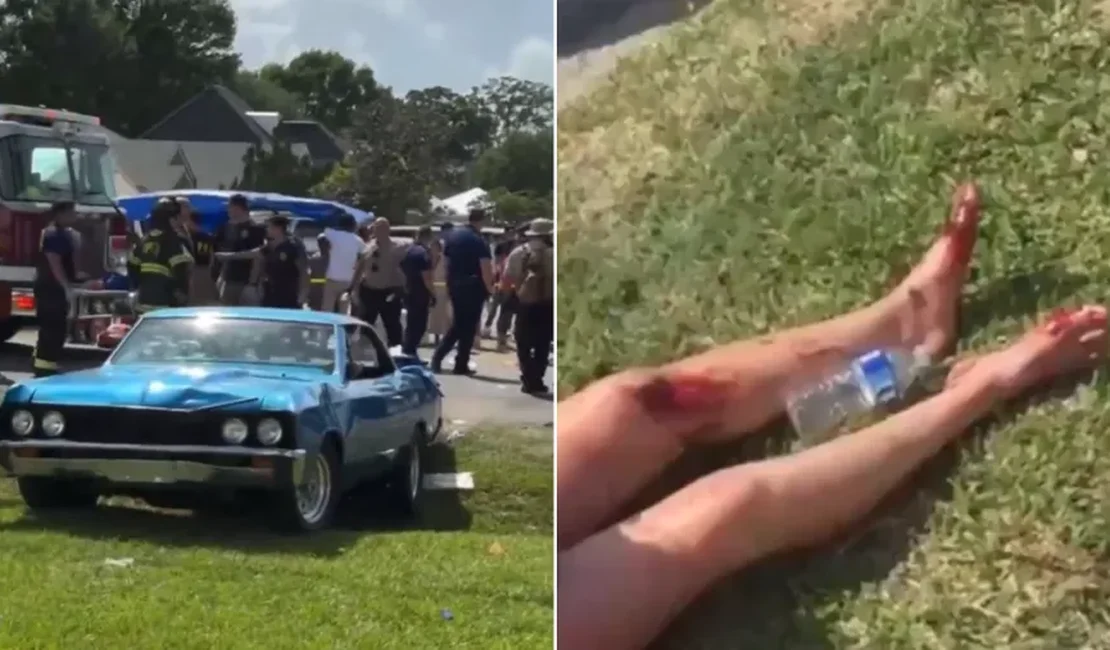 Motorista atropela multidão em festival budista nos EUA e deixa 15 feridos