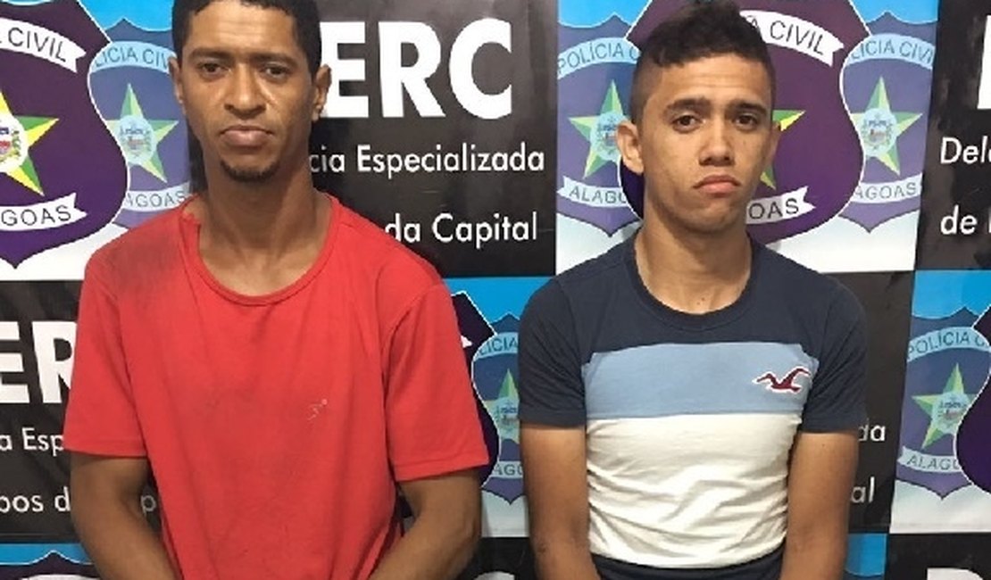 Dupla é presa suspeita de cometer roubos na parte alta de Maceió