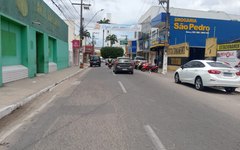 Fase vermelha: Arapiraca registra pouco movimento no centro da cidade neste final de semana