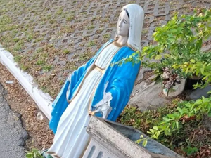 Imagem de Nossa Senhora das Graças é vandalizada no bairro da Jatiúca