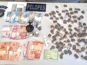 Polícia prende seis homens em residência traficando e consumindo drogas