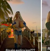 Farofa da Gkay: Mulher com blusa com ‘enchimento’ nos seios viraliza na web